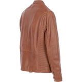 Ashwood Leather Mandarin Collar Men's Biker Jacket Tan: e-16110