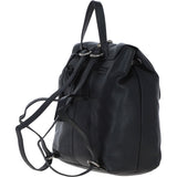 Trendsetting Women's Leather Backpack - Chic & Versatile Black: 61753