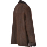 Leather Sheepskin Flying Jacket Brown: Anton