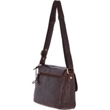Vintage Leather Cross Body Shoulder Bag Brandy – G22