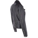 Short Biker Jacket Black: MAJESTIC