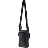 Luxury Small Leather Flight Bag Black: D-90