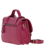 Stylish Ashwood Leather Large Satchel Bag Raspberry: Y-63