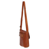 Luxury Small Leather Flight Bag Tan: D-90