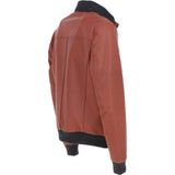 Ashwood Leather Men’s Modern Bomber Jacket Orange Tan: 162176