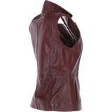 Leather Gilet Burgandy: FO-GILLET 2