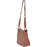 The Bridge Full Grain Italian Leather Shoulder Bag Havana Gold - 040715 1P 2C NH