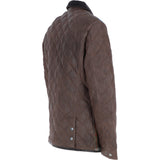 Ashwood Leather x Harris Tweed Men’s Diamond Quilted Stitch Details Casual Jacket Brown/Mcload: TW-907-01-BM