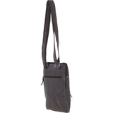 Real Leather Messenger Bag with Multiple Pockets Brown: MOSCOW