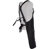 Unisex Cross Back Leather Apron Black: APRON