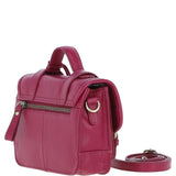 Stylish Ashwood Leather Medium Satchel Bag Raspberry: Y-62