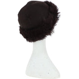 Ladies Vintage Curly Luxury Sheepskin  Hat Brown/Brown: CURL HAT