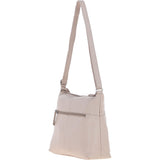 Sleek Luxe Leather Shoulder Bag Mushroom: Mourne