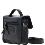 Ashwood Leather Mini Crossbody Satchel Bag Black: P-61