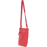 Ashwood Leather Curve Pocket Crossbody Bag Coral: 63620