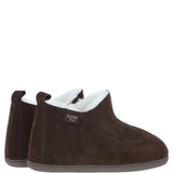Fenland Classic Suede Sheepskin Bootie Slippers Brown: DARWIN