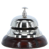 Premium Counter Bell With Leather Base Chestnut: LF-140