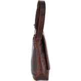 Large Leather Vintage Messenger Bag Tan : Robin