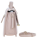 Compact Ashwood Handbag with Detachable Crossbody Strap Beige: Y-54