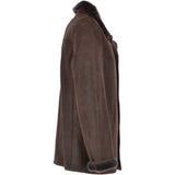 Classic Leather Sheepskin Coat Brown : Gerald