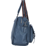 Brampton London Leather Weekender Bag Navy: 64807
