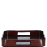 Luxuary Leather Serving Tray Chestnut: LF-158