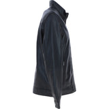Ashwood Men’s Real Soft Leather Jacket with Mandarin Collar and Straight Zip Black: NEW COOPER