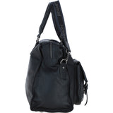 Brampton London Leather Weekender Bag Black: 64807
