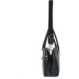 Ashwood 3 Section Large Leather Handbag Black: X-39