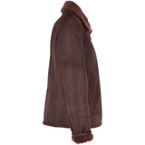 Sheepskin Leather Flying  Jacket  Brown: KE 5037