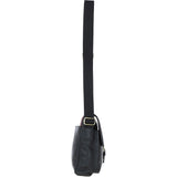 Ashwood Leather & Harris Tweed® Cloth Bodybag Black/Green/Red: TW-41-07-BR