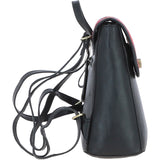 Ashwood Leather & Harris Tweed® Cloth Compact Backpack Black/Red: TW-65-14-BR