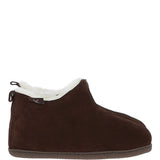 Fenland Classic Suede Sheepskin  Bootie Slippers Brown: MENS BOOTY
