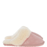Women's Classic  Suede Sheepskin Slippers Pink: FEN-LADIES SLIPPERS