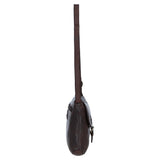 Luxury Small Leather Flight Bag Brandy: D-90