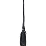 Stylish Ashwood Leather Crossbody Bag Black: Ava