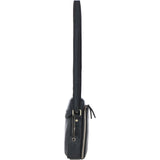Leather Crossbody Smartphone Bag Black: K-41