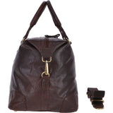 Large Leather Vintage Holdall Brandy : G-36