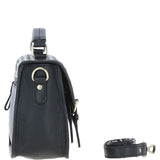 Ashwood Leather & Harris Tweed® Cloth Satchel Bag Black/White: TW-68-12-BW