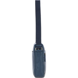 Gabicci Mens Leather Messenger Bag Navy: GB-64952