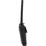 Unisex Michigan Leather Body Bag Black : M-69