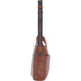 Brampton Leather Men's Laptop Bag Tan: 64547