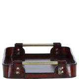 Luxuary Leather Serving Tray Chestnut: LF-157