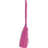 Versatile Leather Shoulder Bag Berry: Bondoran