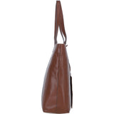 Ashwood Leather Shoulder Bag with Detachable Pouch 2 Tone Tan: 64454