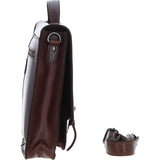 Ashwood Leather Unisex Large Crossbody Satchel Bag Brandy: P-63