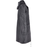 Leather Duffle Leather Coat Black/app: TINA