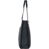 Ashwood Modern Black Leather Shoulder Bag: 63004
