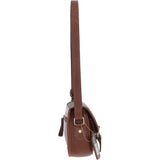 Ashwood Leather & Harris Tweed® Cloth Saddle Bag Tan/Mcload: TW-26-02-TM
