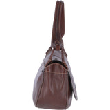 The Bridge Medium Italian Shoulder Bag Brown - 0407251P